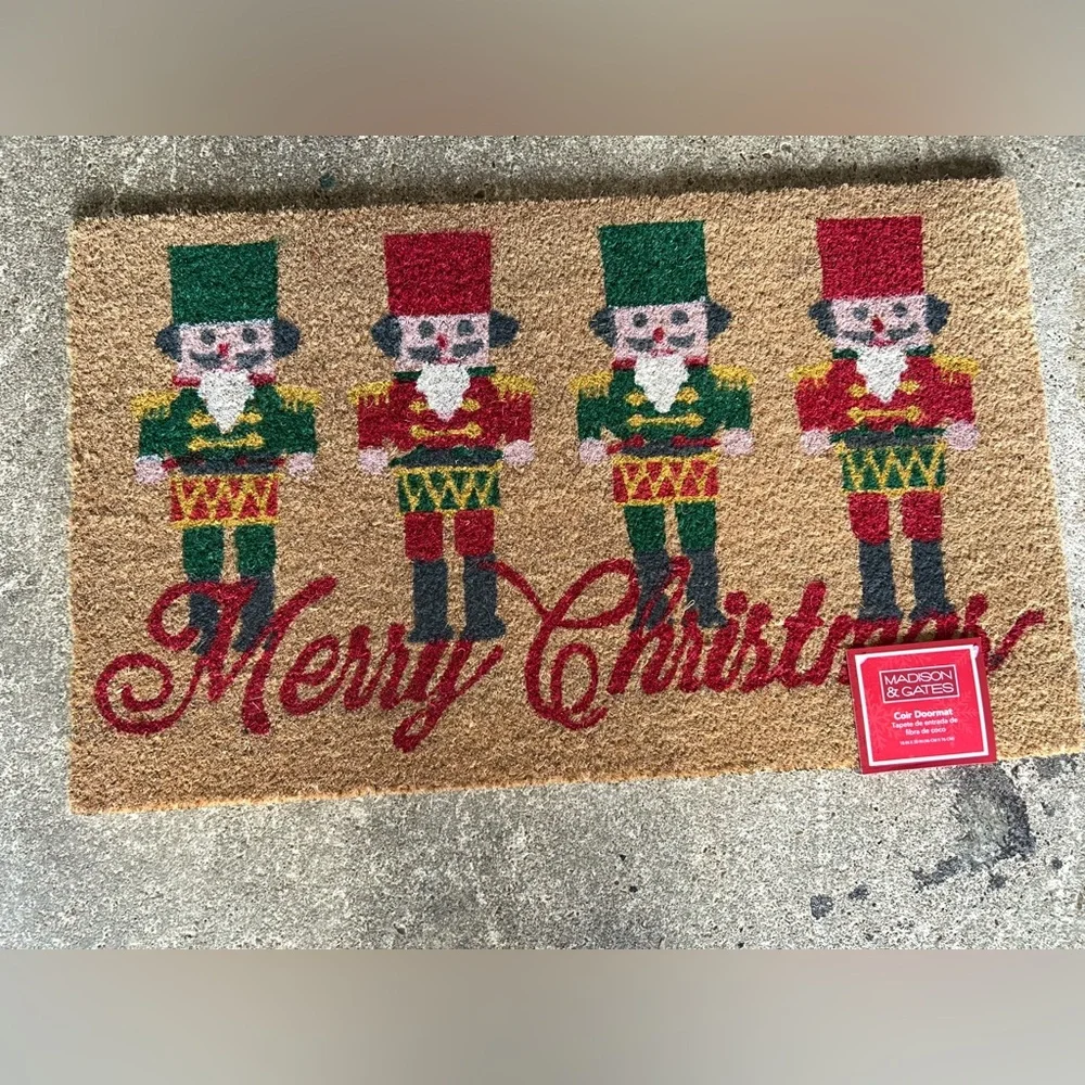 Nutcracker Christmas Doormat